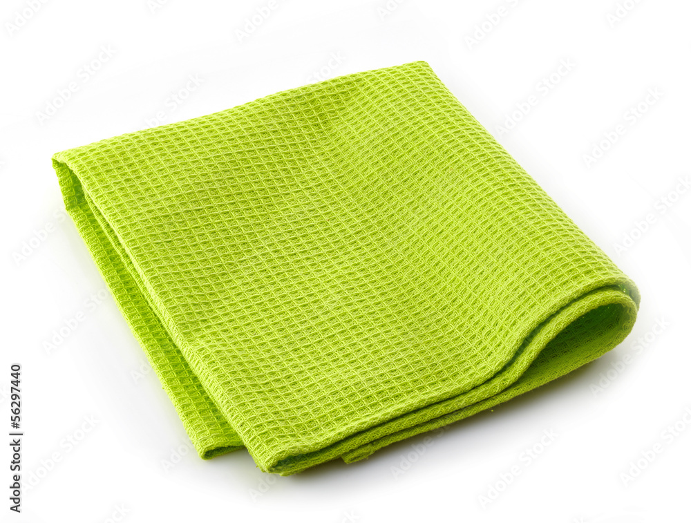 green cotton napkin