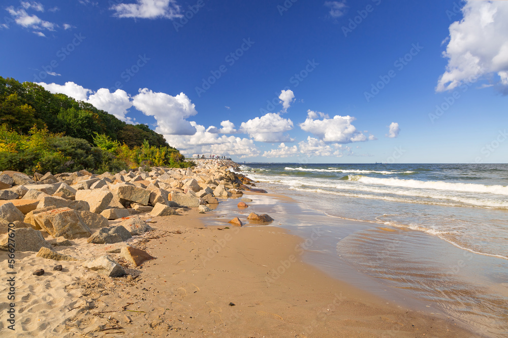 波兰波罗的海海滩