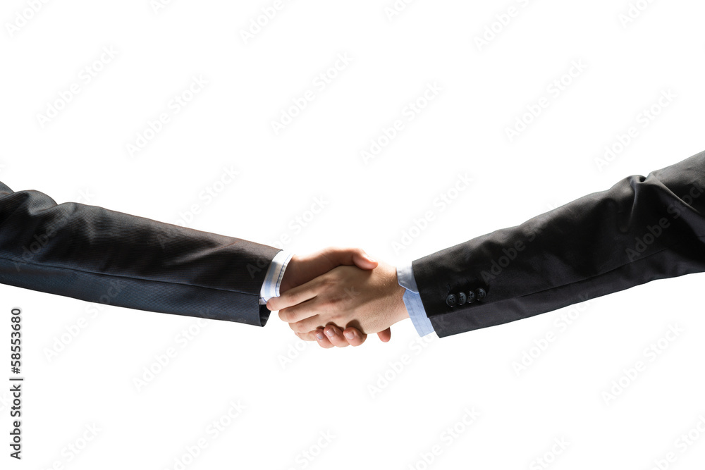 两位商人握手