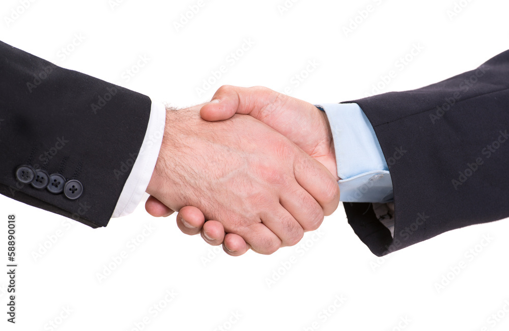 两位商人的握手