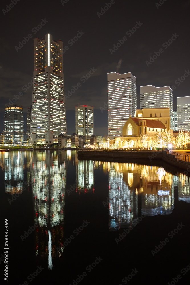 横滨天际线夜景