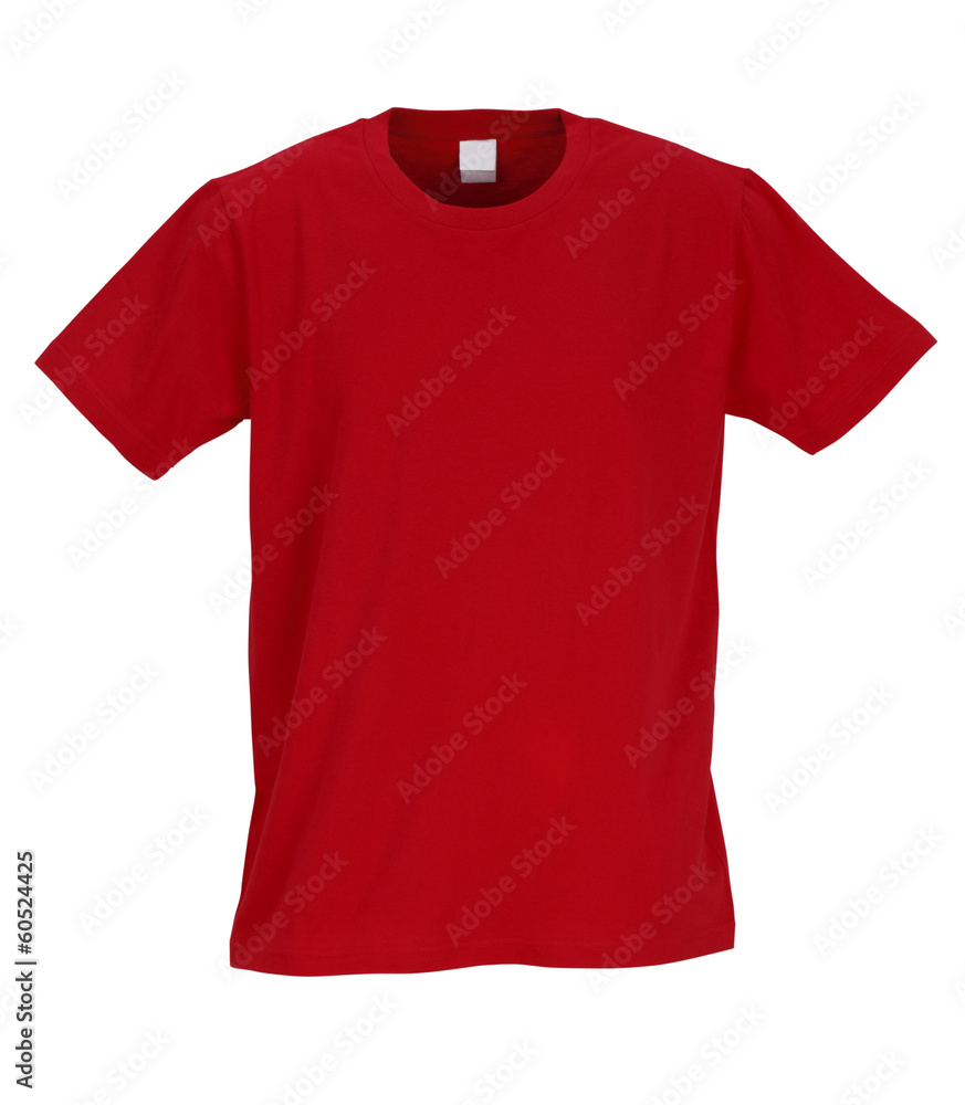 红色T恤/剪裁路径