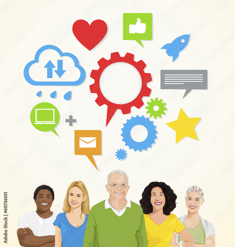 People Social Networking Vector