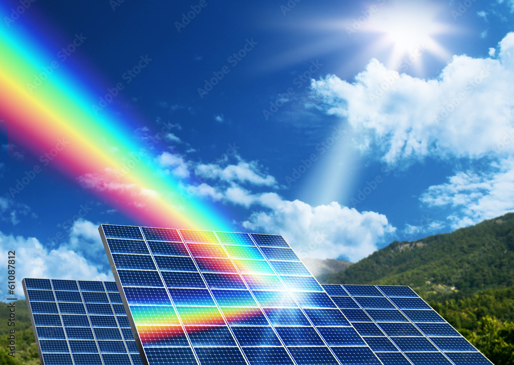 太阳能可再生能源概念