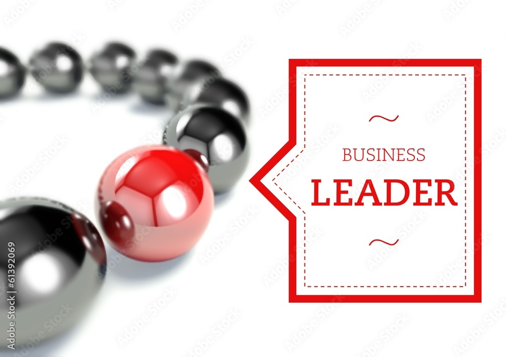 Business leader individuality concept