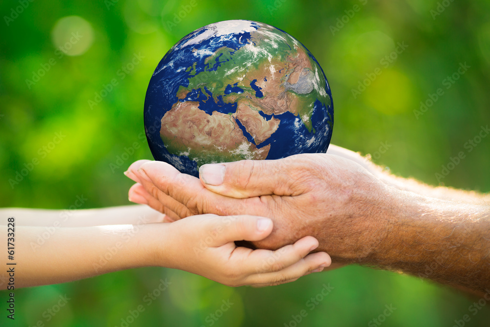 儿童与人类携手地球