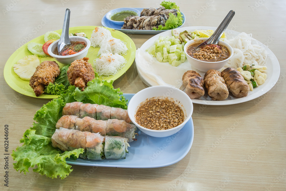 越南食品收藏俯视图