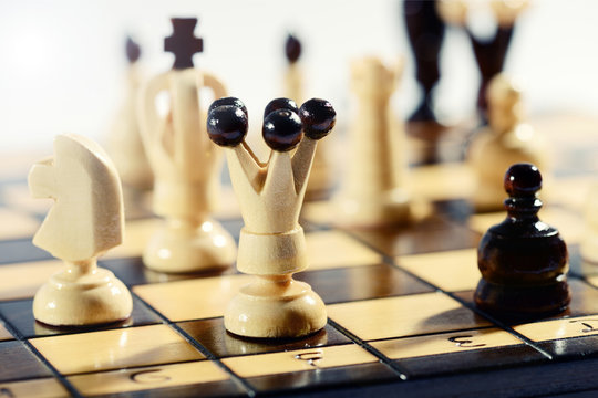 Strategy and tactics in a game of chess