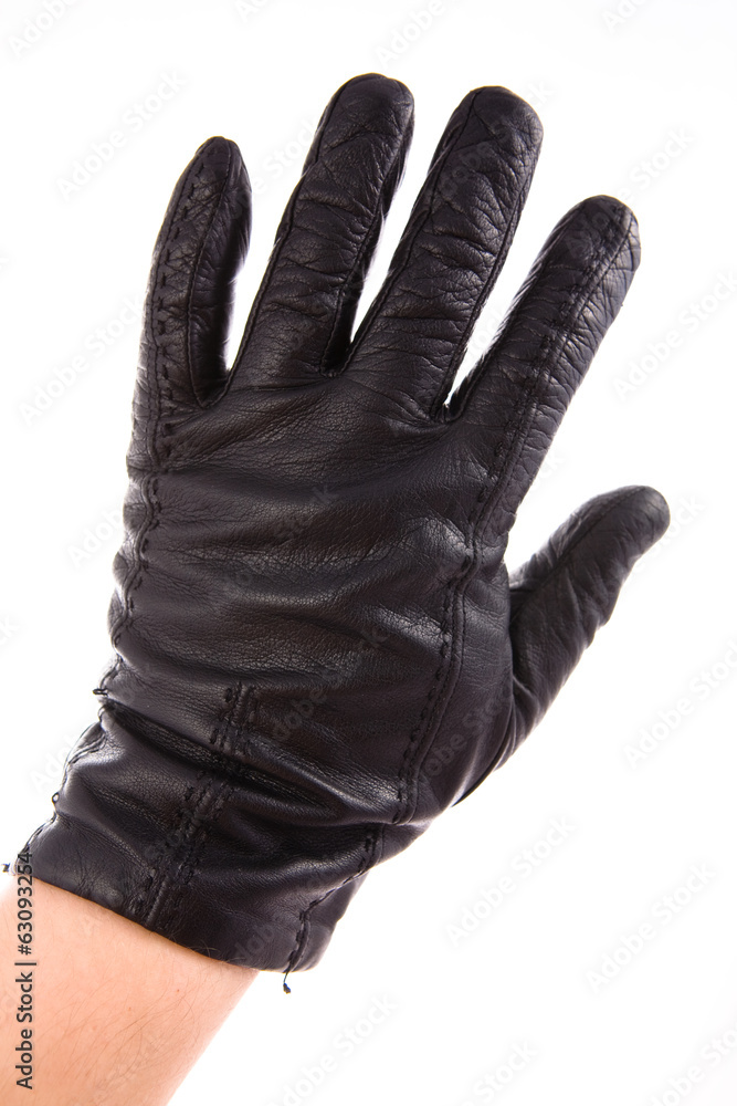 黑色经典隔离手套
