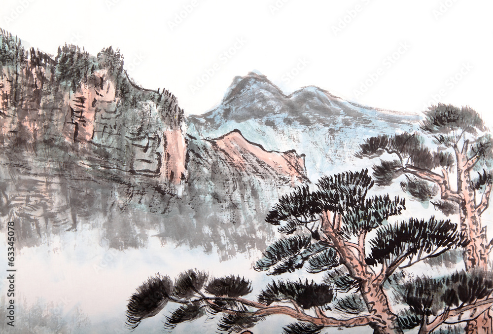 高山中国画