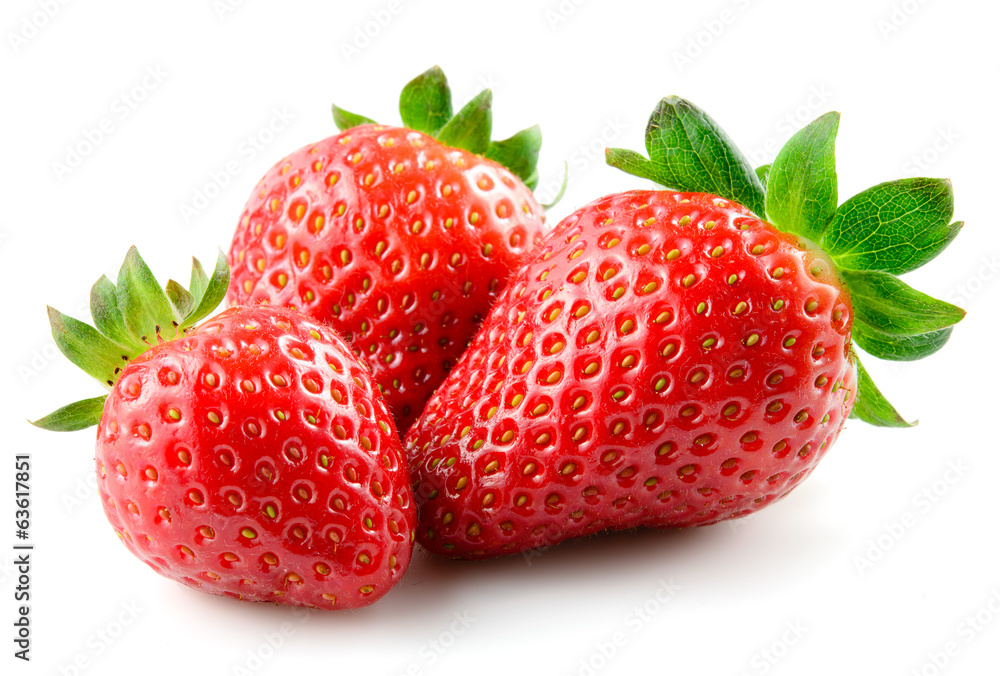 Strawberry. Berries isolated on white background.