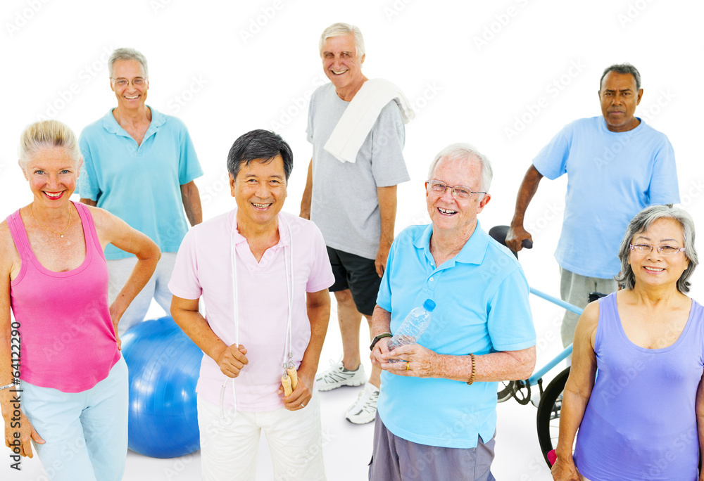 Senior Adults Exercising
