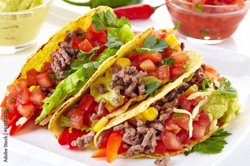 墨西哥食物Tacos
