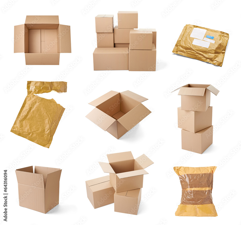 纸箱包装移动运输发货