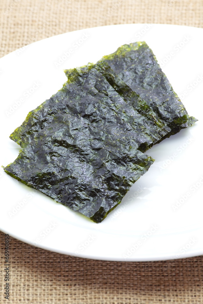 日本食品nori干海藻或可食用海藻