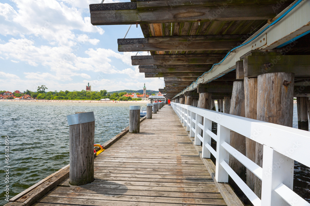 波罗的海的Sopot molo，欧洲最长的木制码头