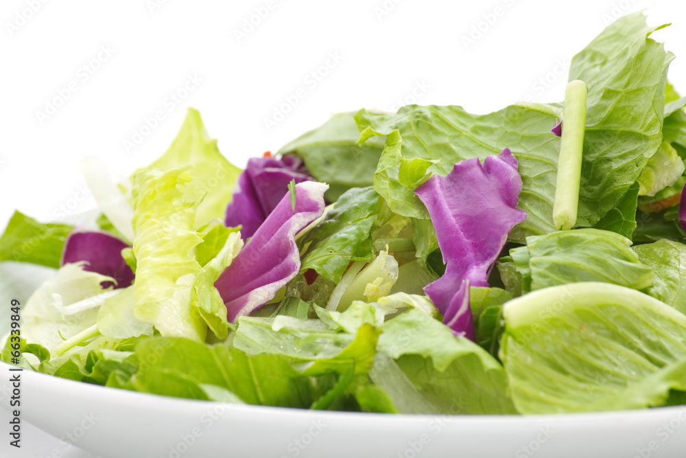 新鲜绿色蔬菜沙拉健康食品