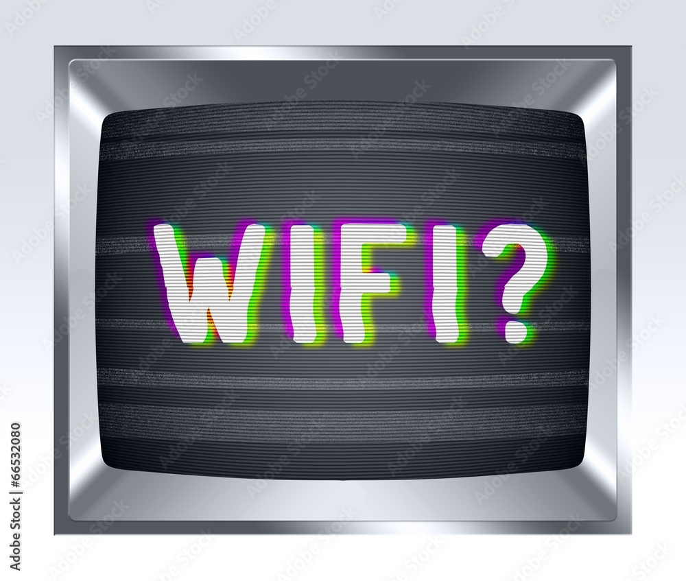 Wifi旧电视屏幕有噪音