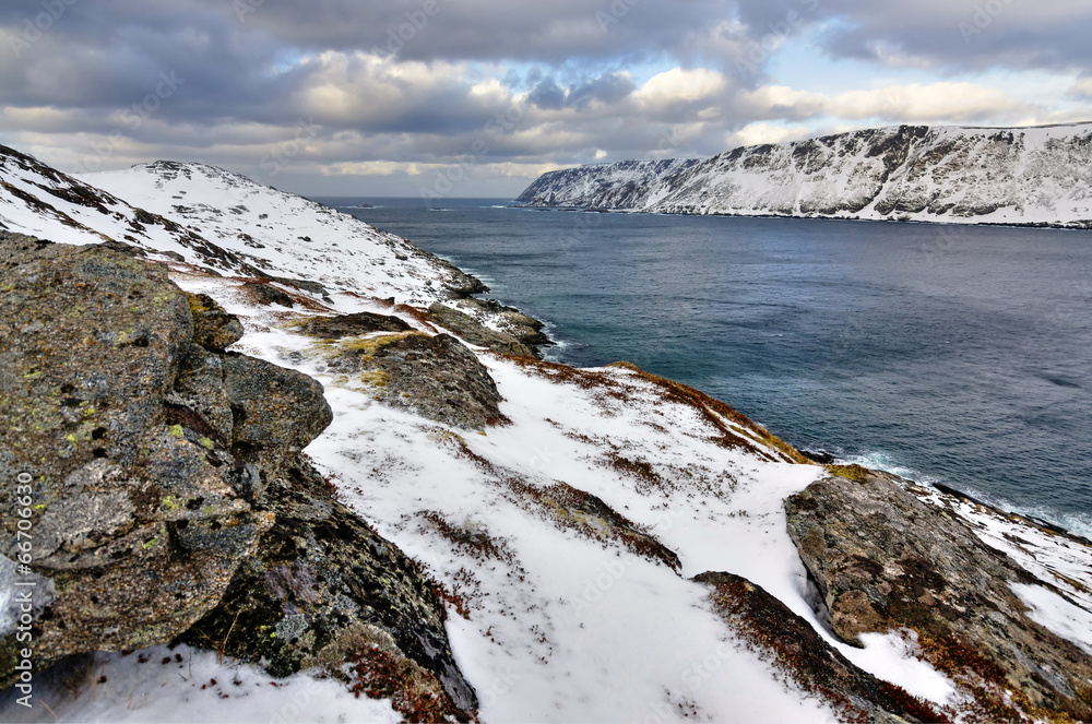 Sea coast in the north Norway