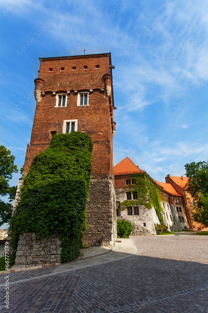 克拉科夫瓦维尔皇家城堡城墙塔