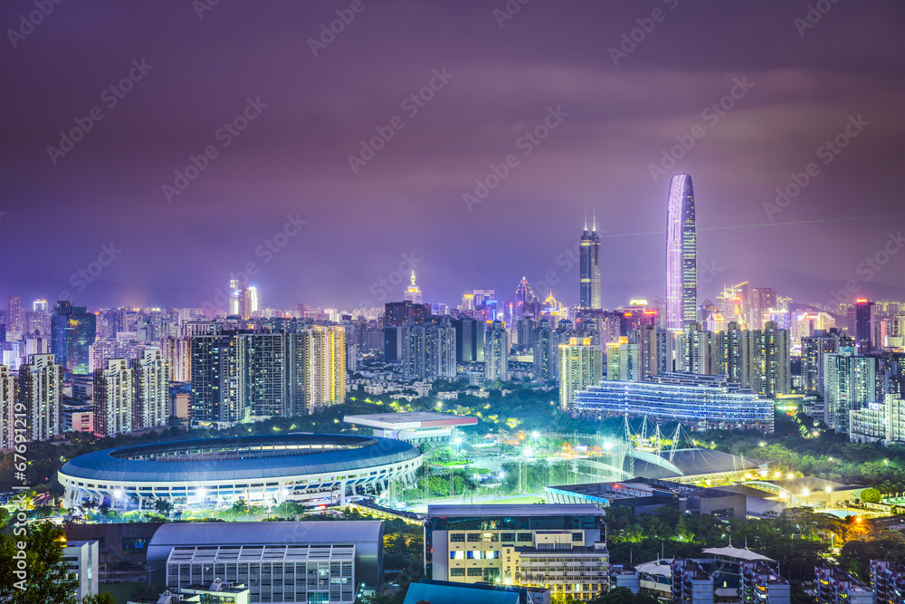 中国深圳城市夜景