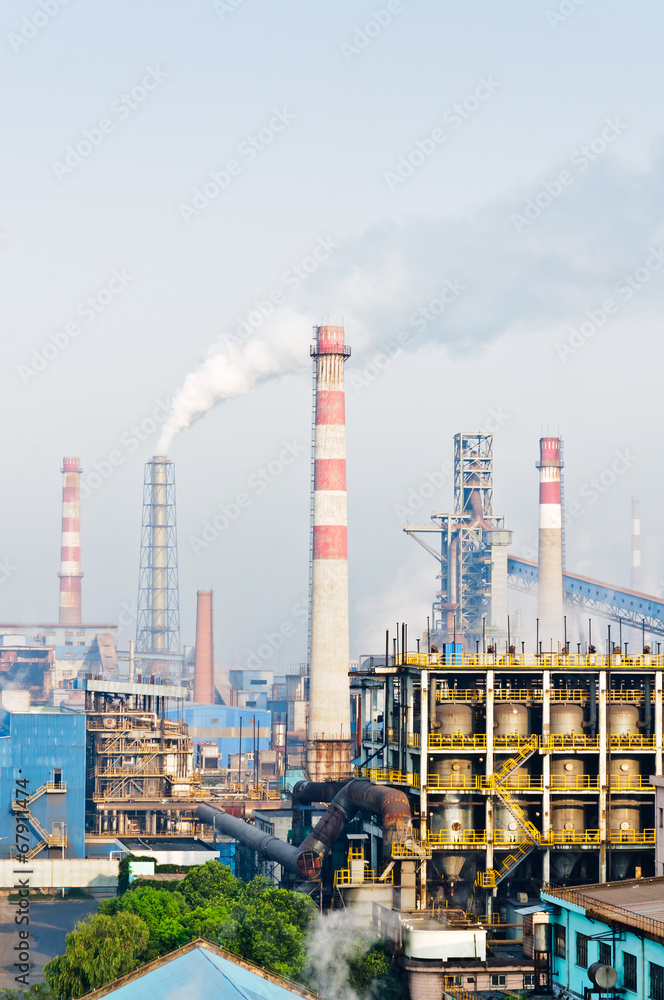 中国钢铁厂烟气污染