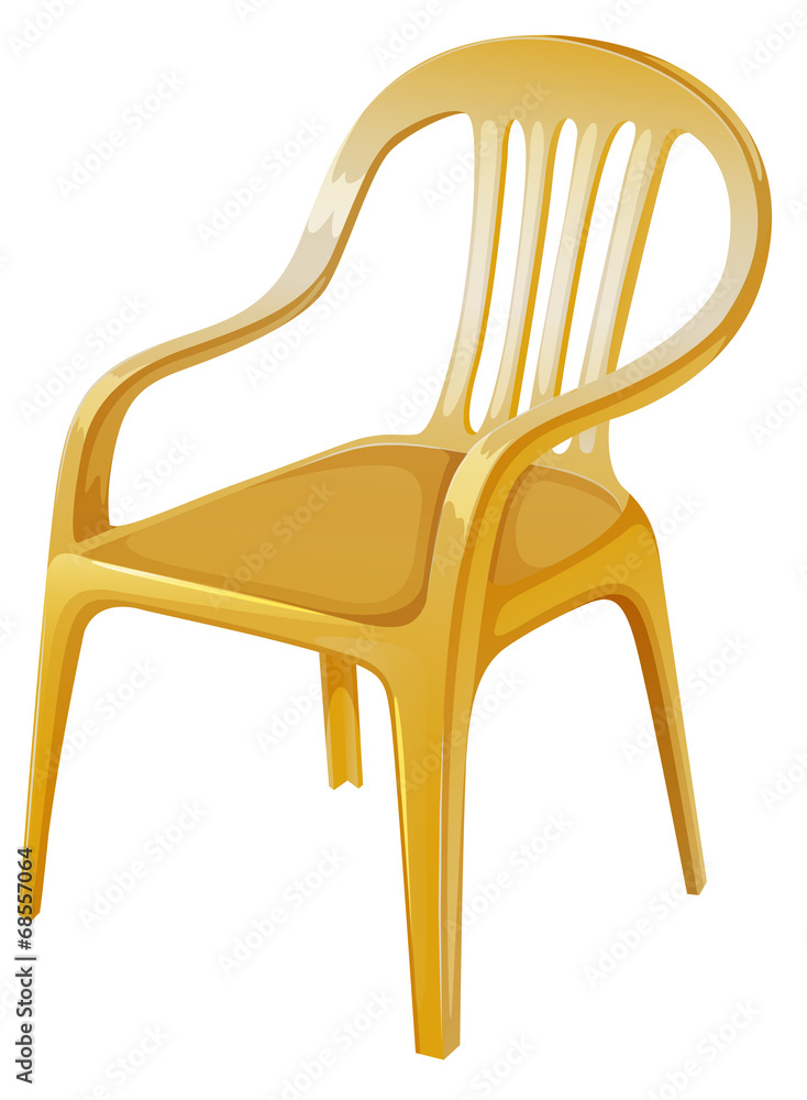An orange chair