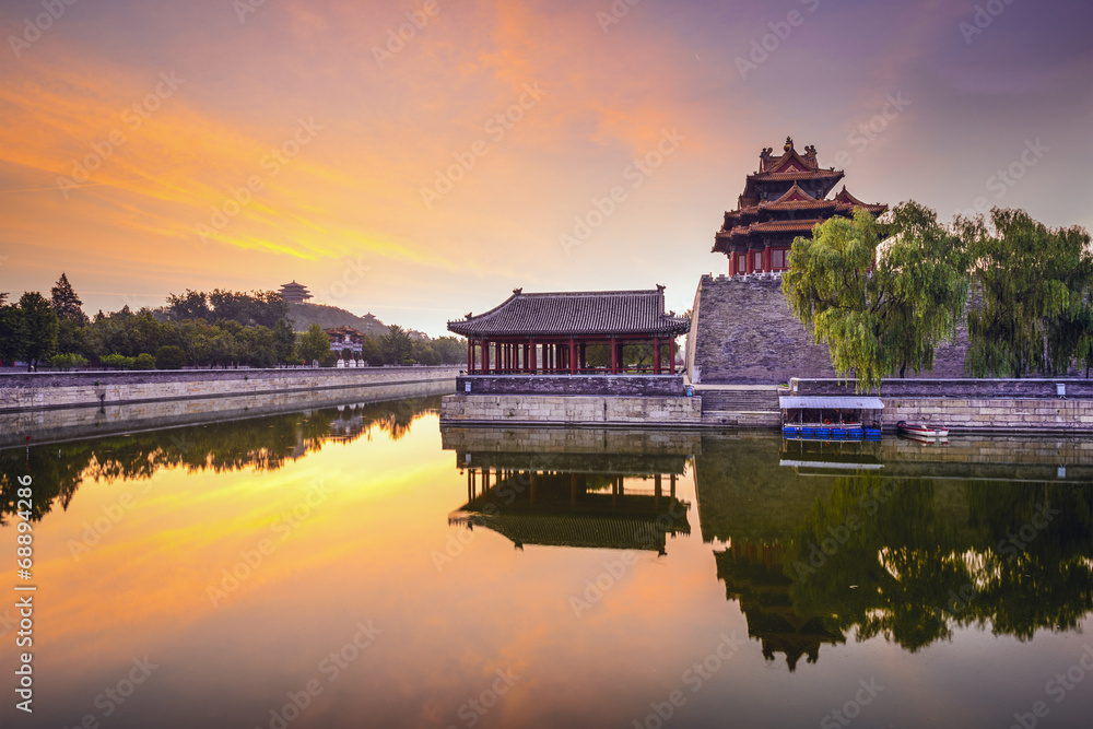 中国北京皇城护城河