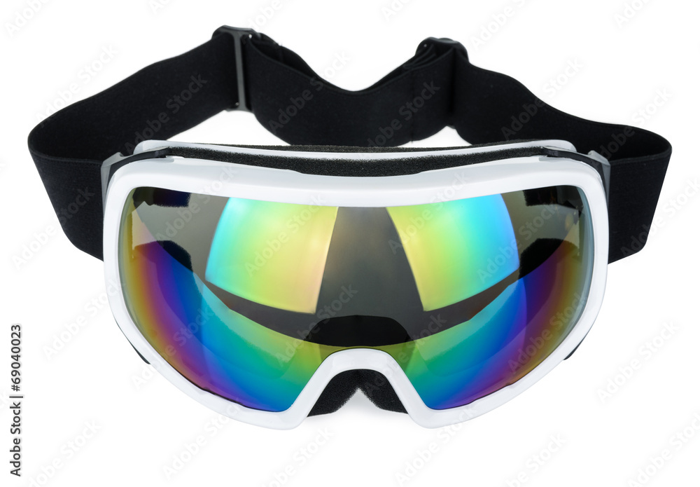 白色滑雪眼镜