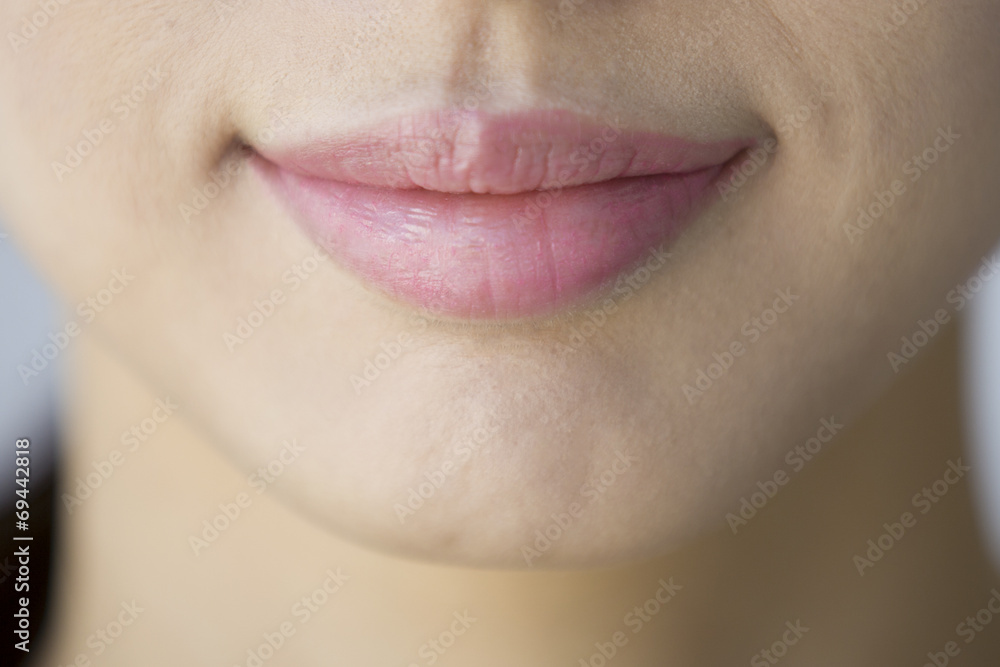 Mouth of a young woman