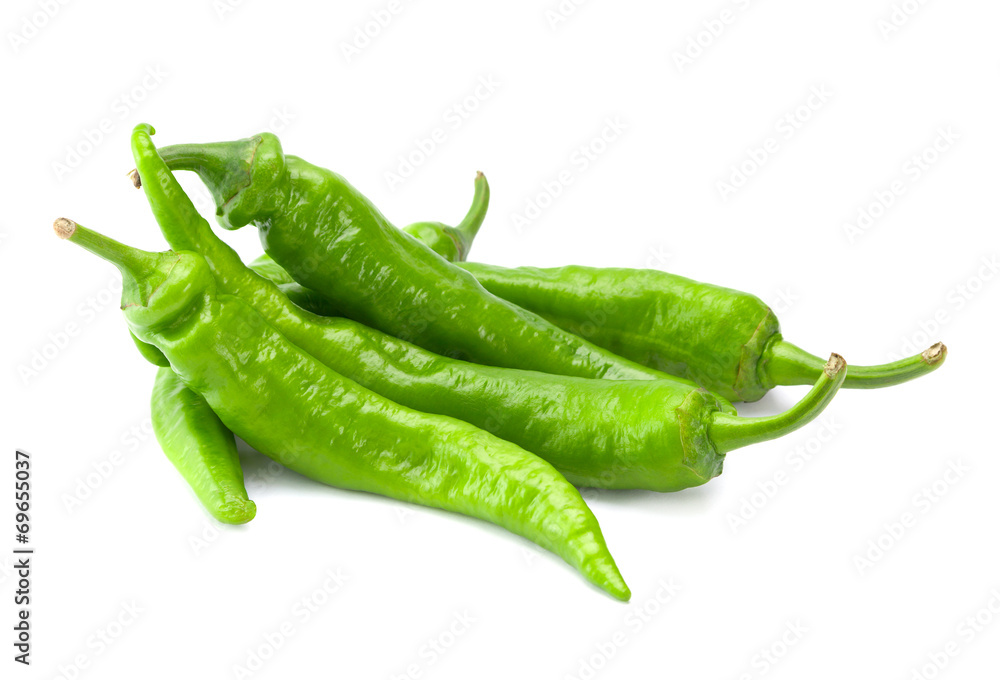 Green fresh chili pepper