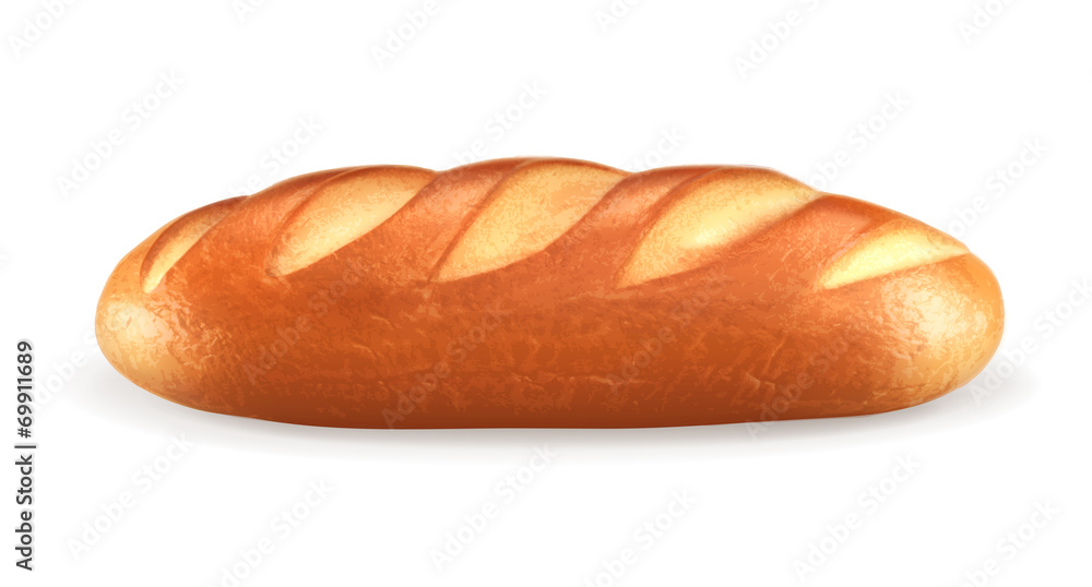 面包，矢量插图