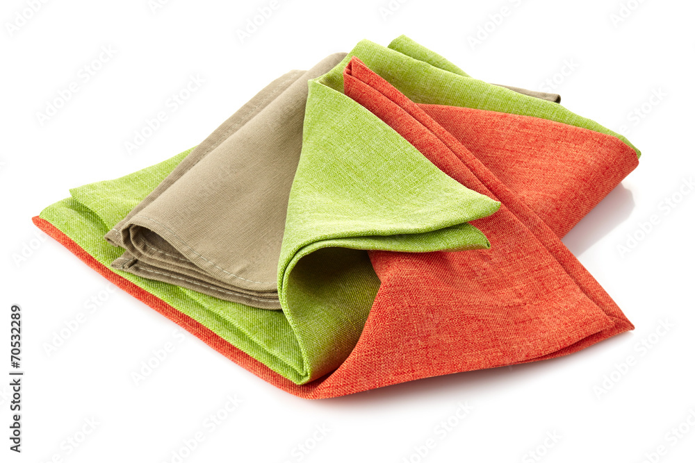 各种折叠棉餐巾