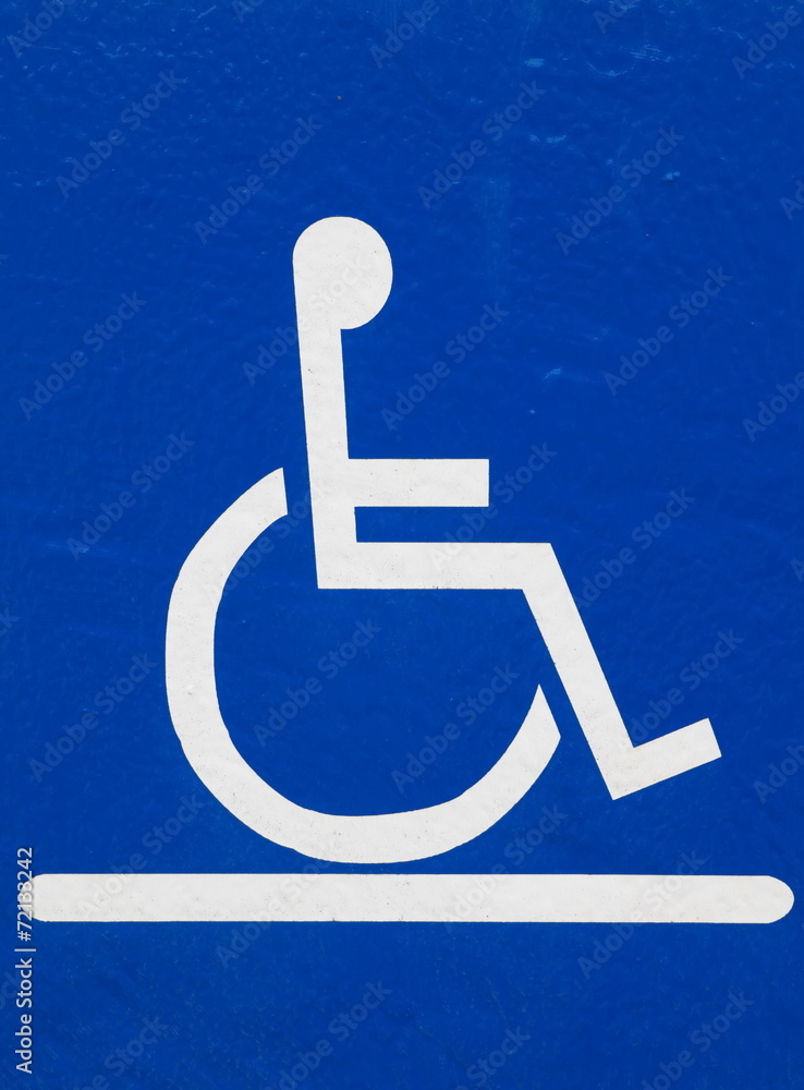残疾人专用停车标志