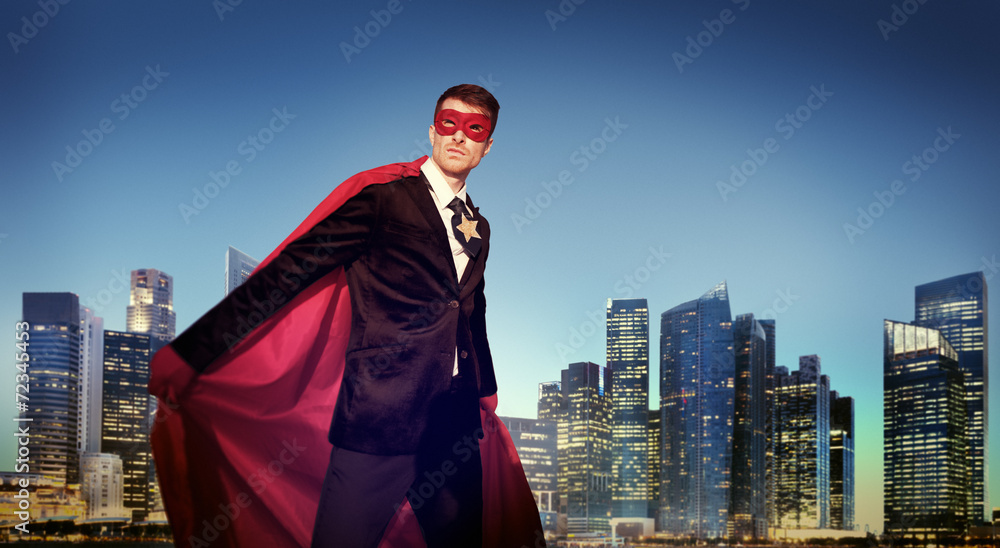 超级英雄商人纽约概念