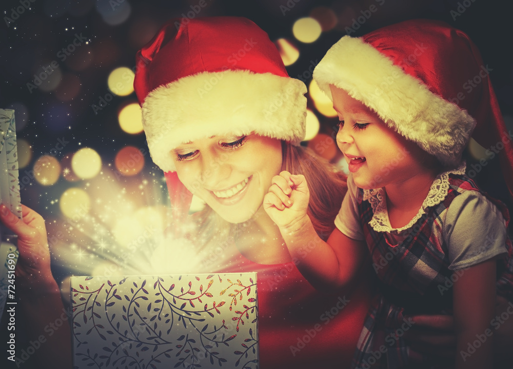 圣诞魔法礼盒与幸福家庭