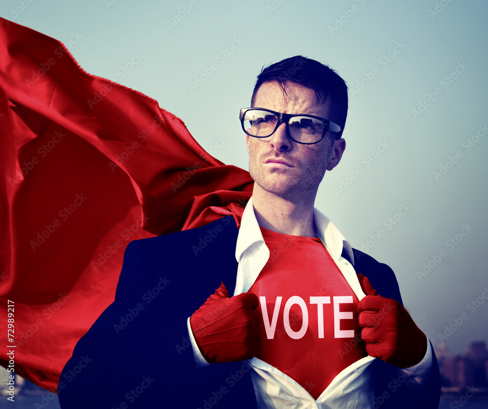 超级英雄商人投票权概念