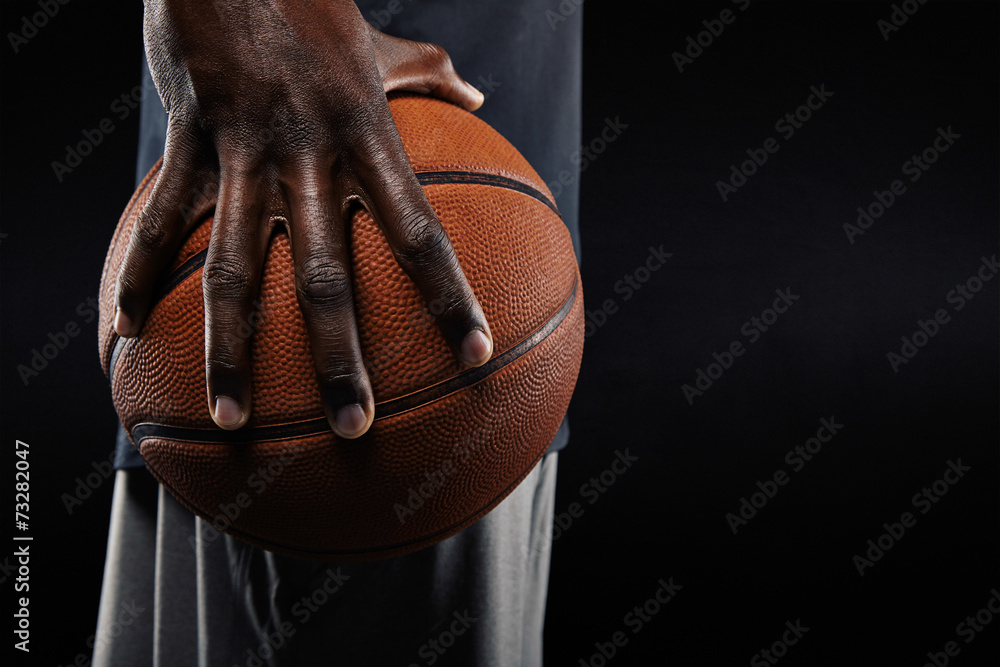 篮球运动员持球的手