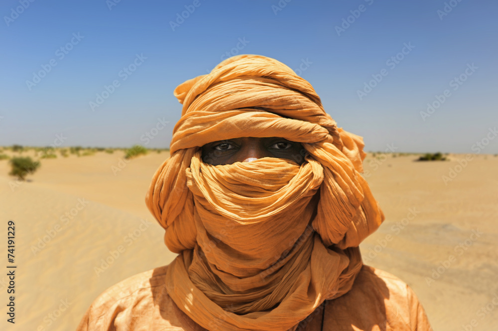 Tuareg en Tombuctú al norte de mali