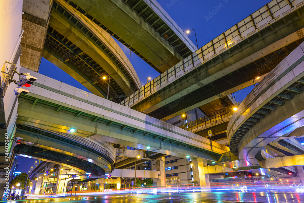 日本大阪的高架公路
