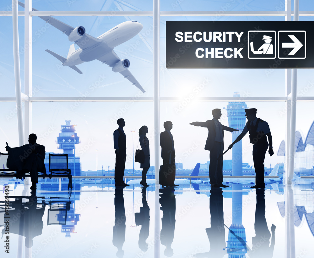 集团人民机场安检隐私概念