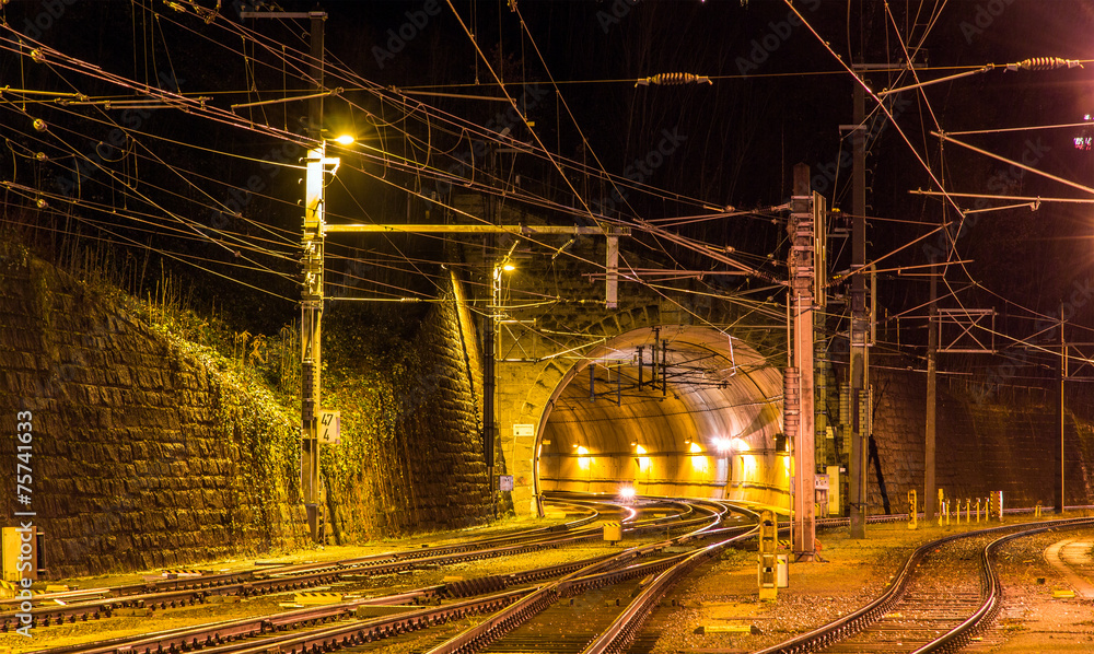 奥地利费尔德基奇Schattenburg铁路隧道