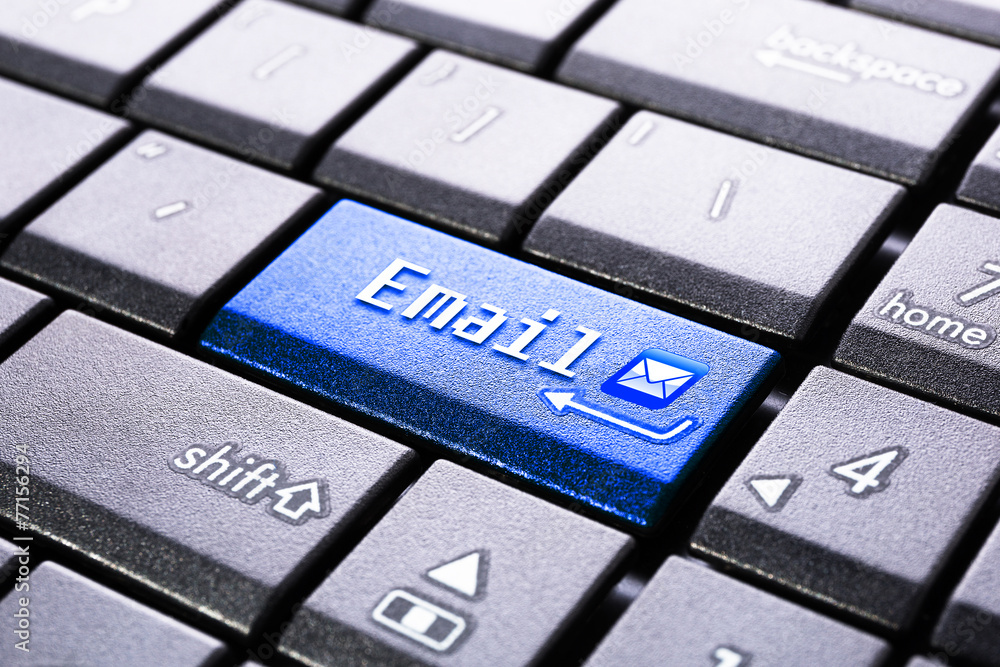 Email button on the computer keyboard