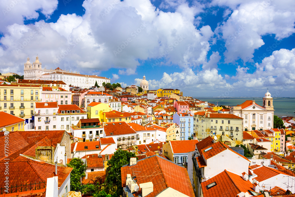 葡萄牙里斯本历史天际线