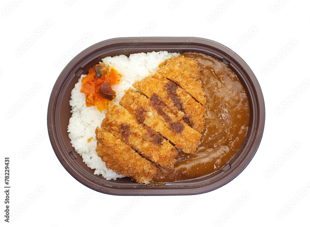 日式咖喱饭、炸猪肉咖喱饭