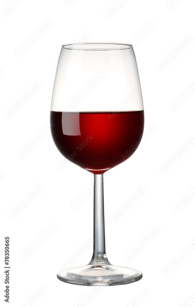 Red wine isolated on white background/with clipping path