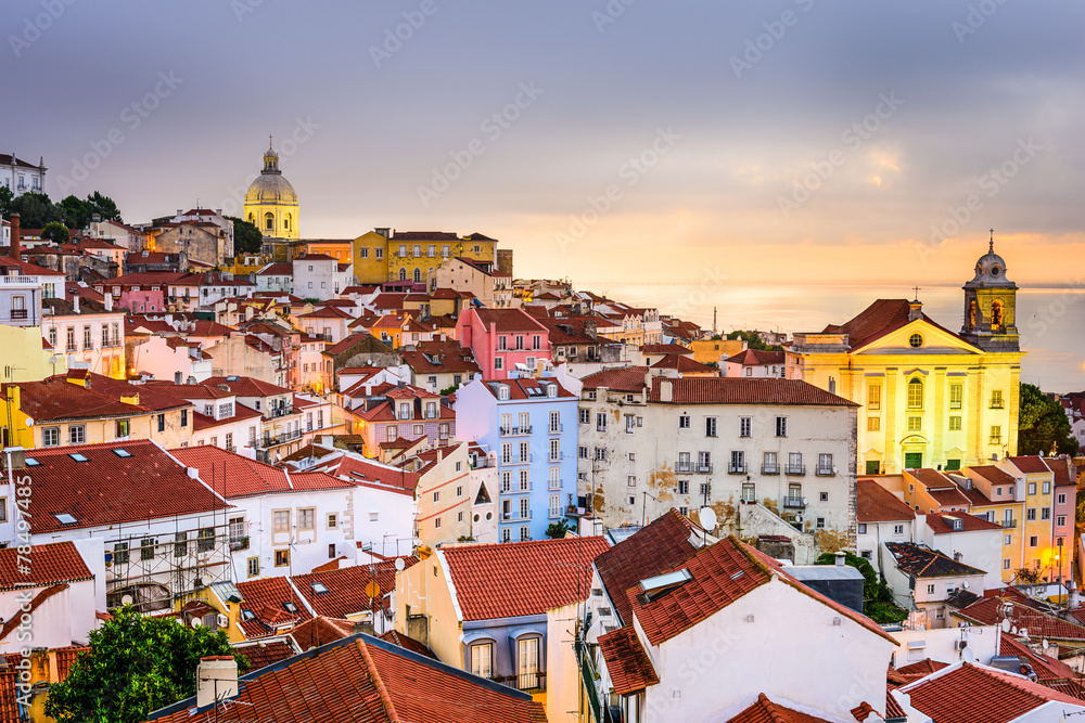 葡萄牙里斯本阿尔法马城市景观