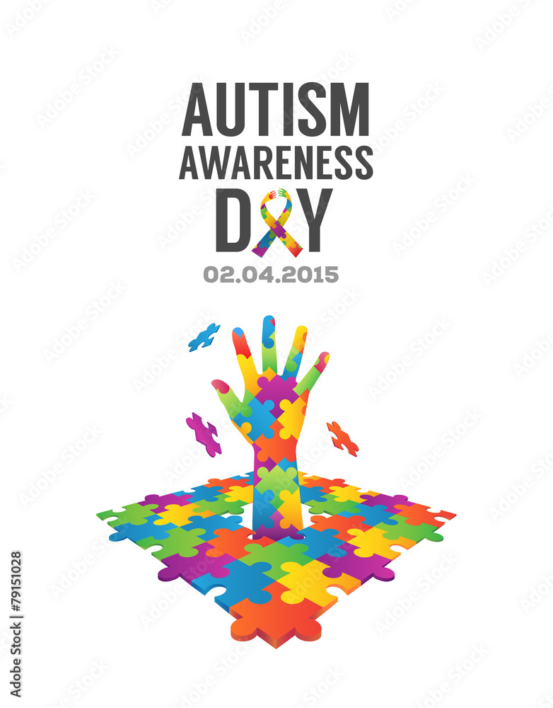 Autism awareness design vector