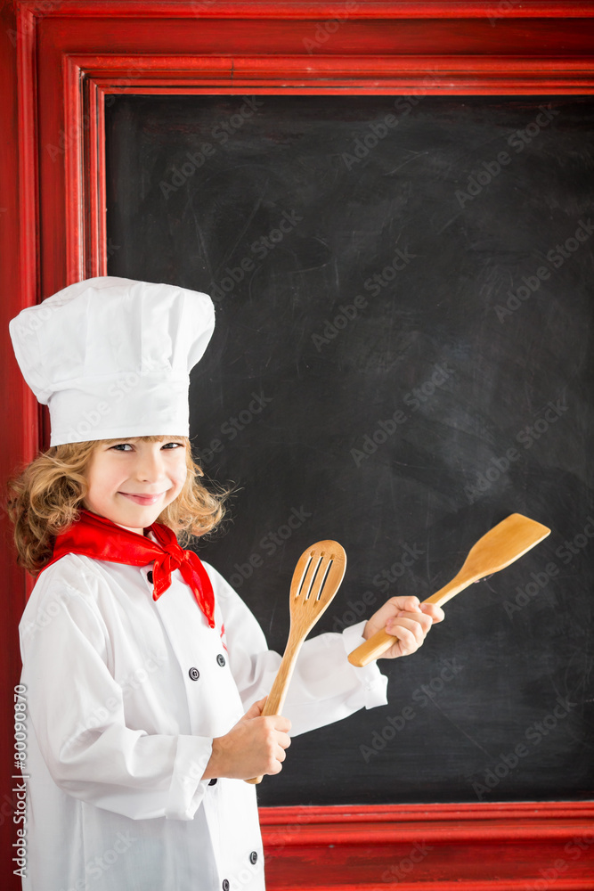 儿童厨师厨师。餐厅经营理念