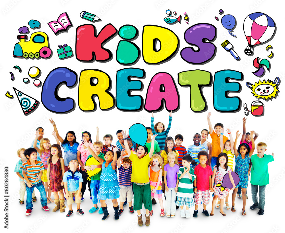 孩子创造创意设计理念多彩理念